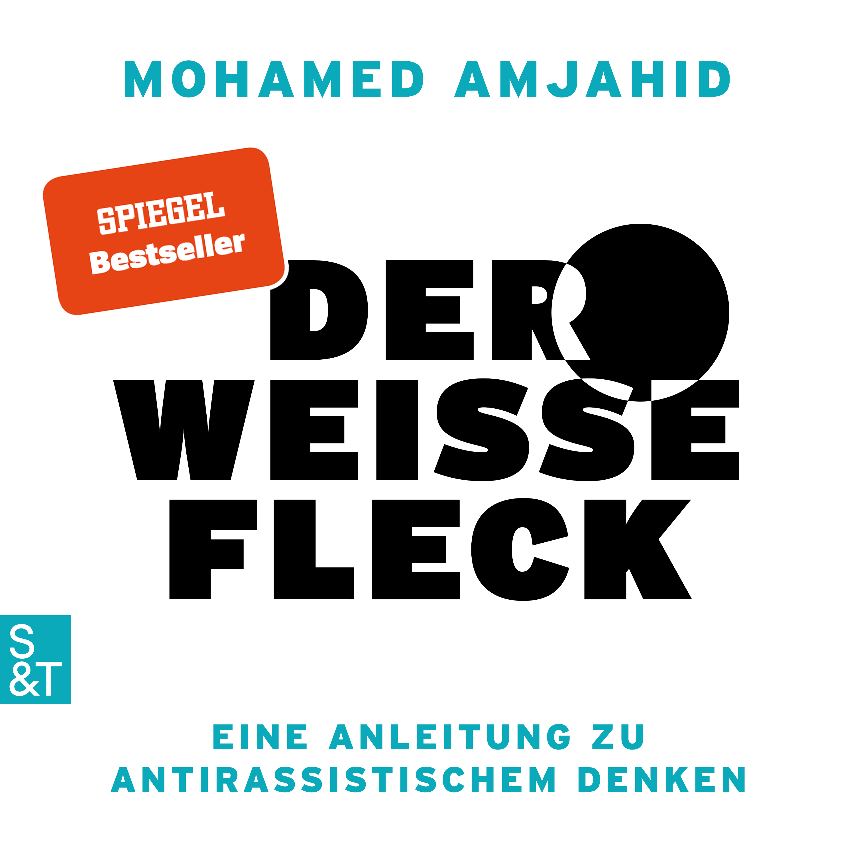 Hörbuchcover "Der weiße Fleck". Erschienen 2021 im Verlag Struck & Tatze.